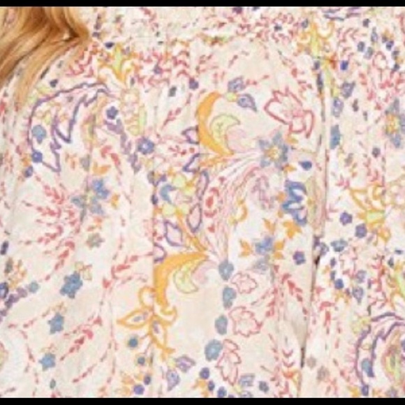 NWOT Free People Free Spirit off the shoulder top M - Picture 6 of 8